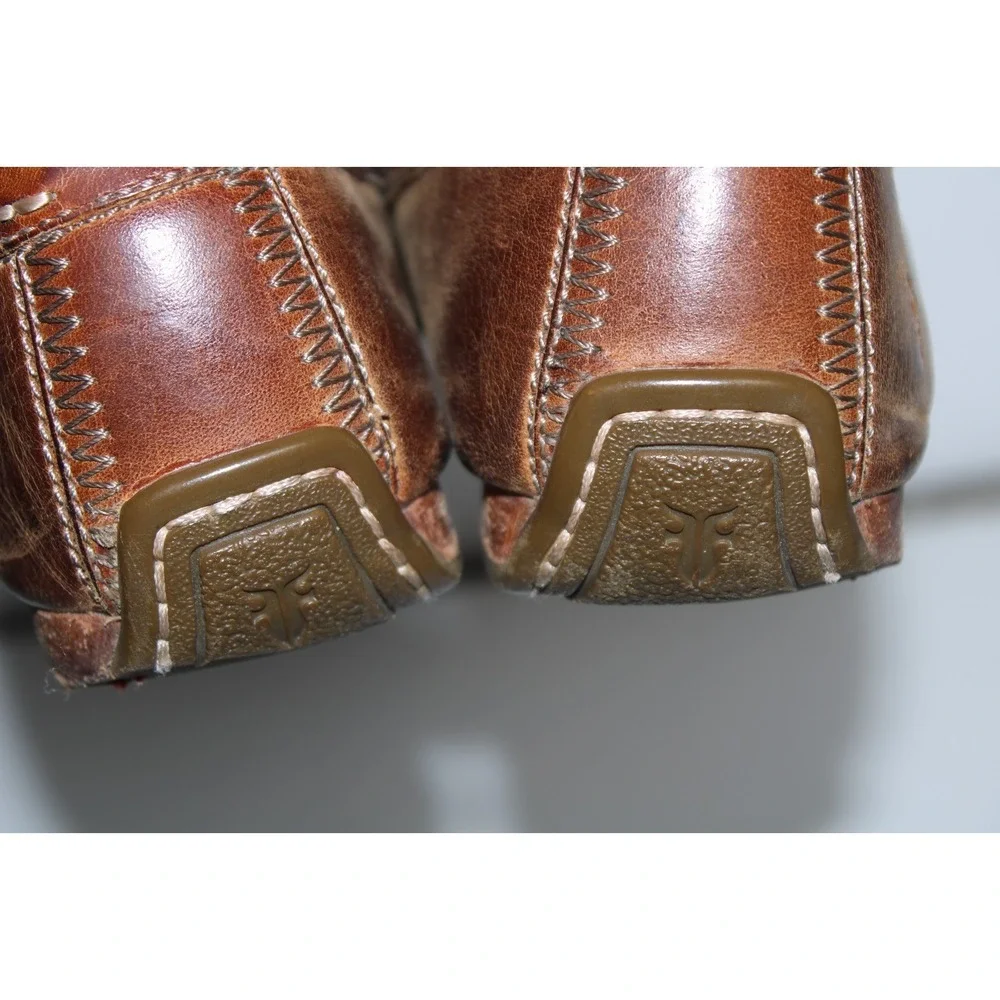 Frye Men's Size US 9.5 Brown Leather Lewis Venetian Loafers